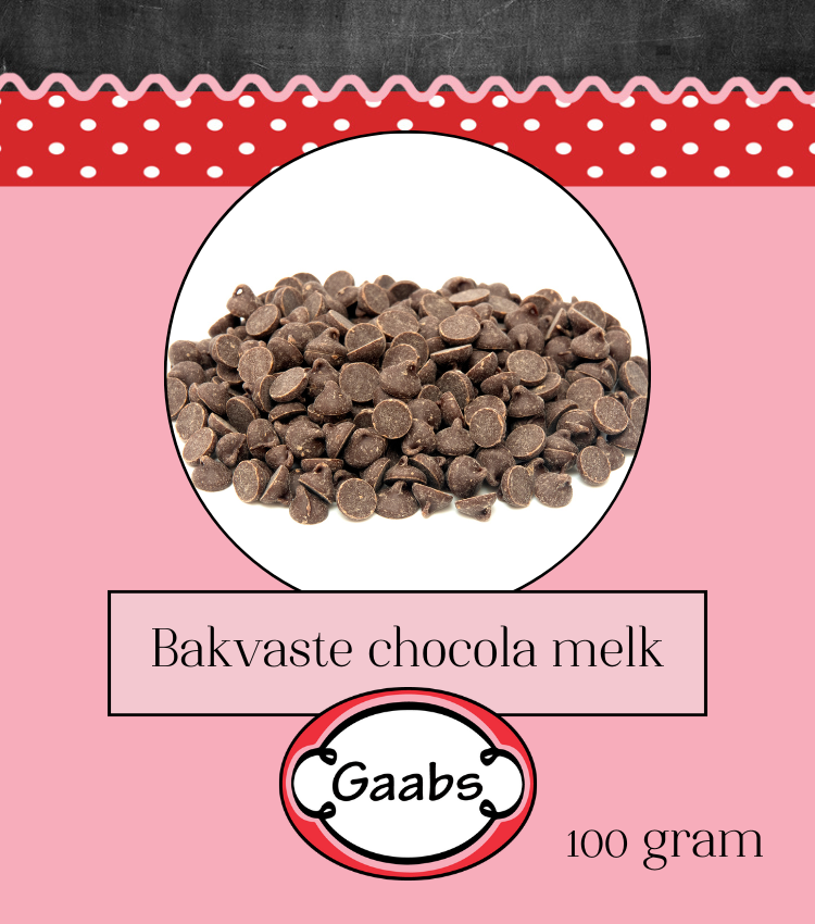 Gaabs | Bakvaste chocola 100 gram melk
