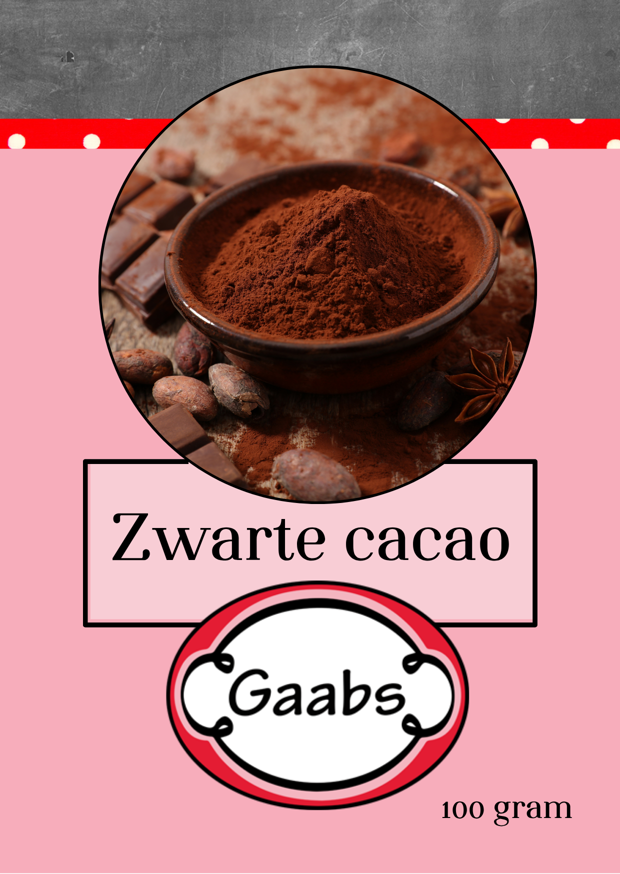 Gaabs | Zwarte cacao
