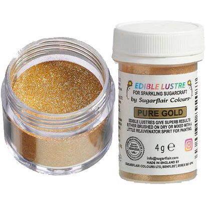 Sugarflair | Edible Lustre Glitter Pure Gold