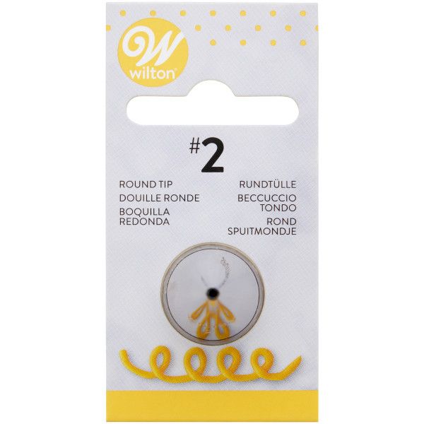 Wilton | decorating tip #002 round carded