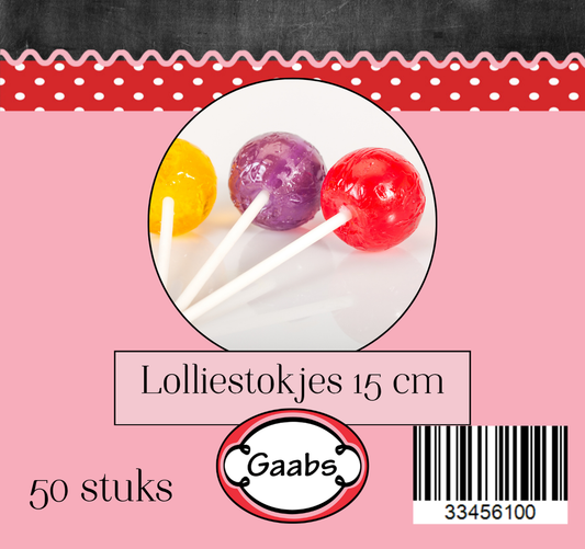 Gaabs | Lolliestokjes 25 stuks 15cm