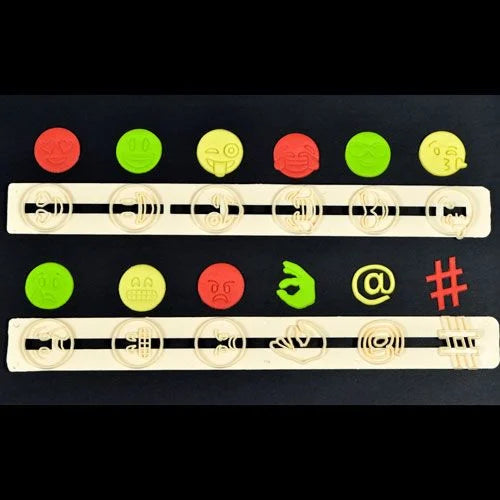 FMM | Emoji / Expression Icon set (circa 2.5 cm) (set/12)