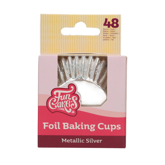 FunCakes | Baking cups metallic silver