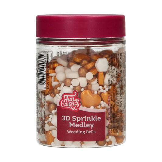 FunCakes | 3D Sprinkles Wedding Bells