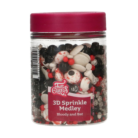 FunCakes| 3D Sprinkle MEdley Bloody and Bat