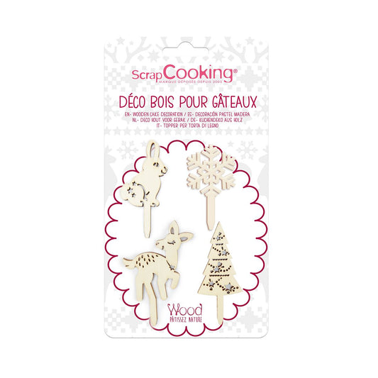 ScrapCooking | Cake Toppers Woodland Set/4