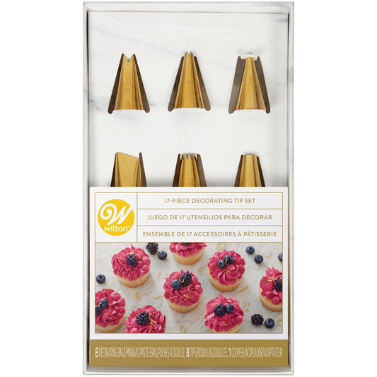 Wilton | Golden Decorating tip set/17