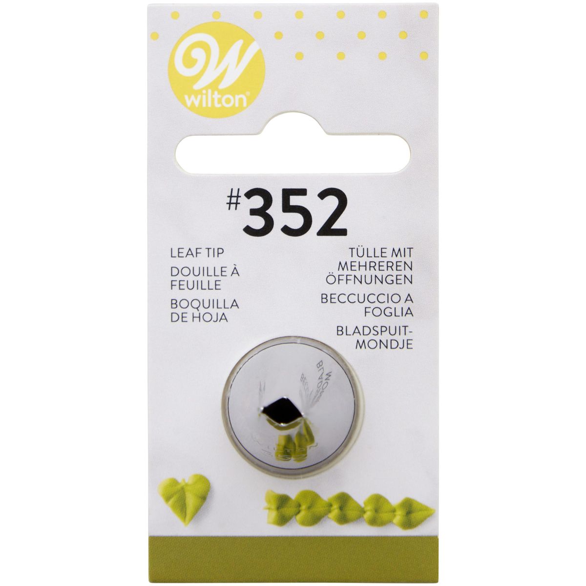 Wilton | decorating tip #352 Leaf Carded